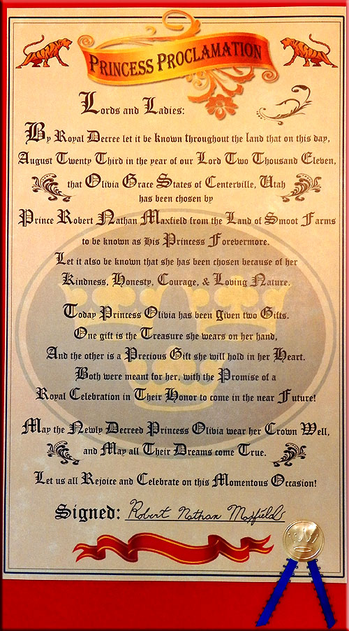 Princess Letter